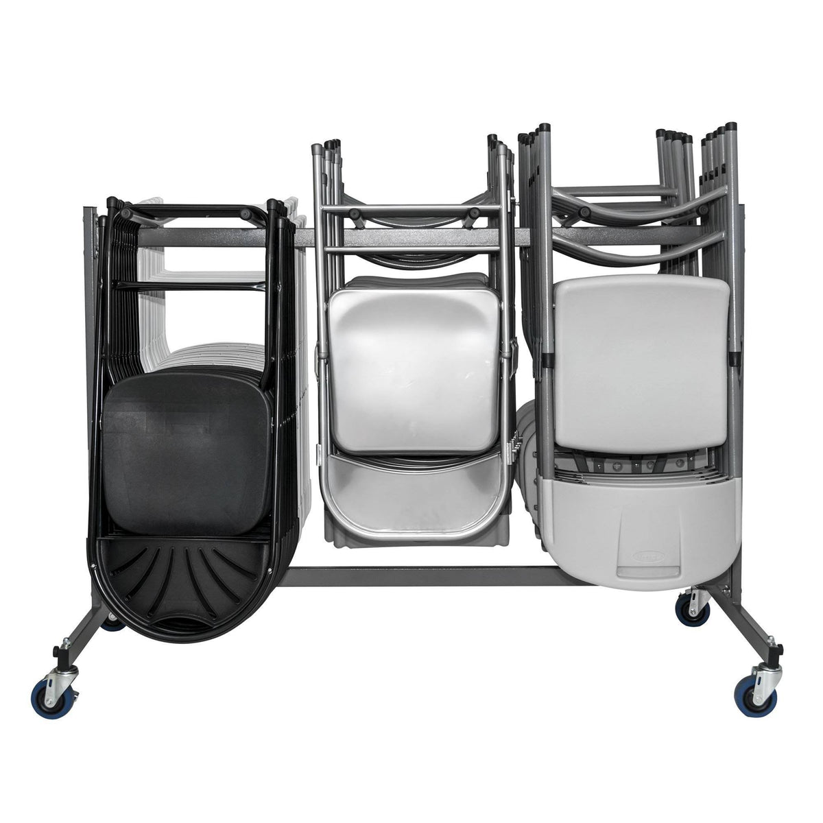 Gray Heavy Duty Folding Chair Trolley Cart M36975