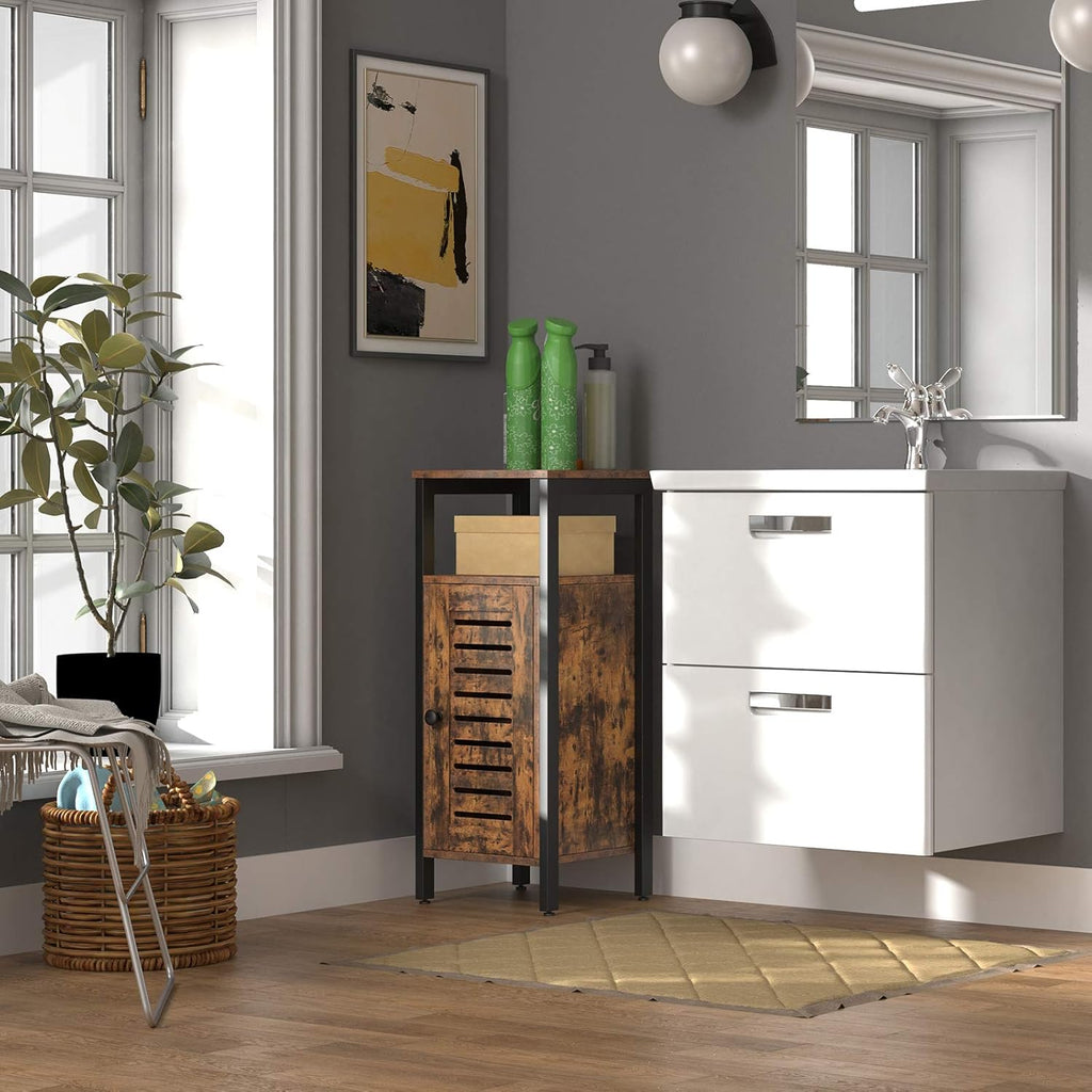 Bathroom Cabinet with Doors and Height-Adjustable Shelves N1725