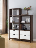 Dark Walnut Wood Bookcase E86284