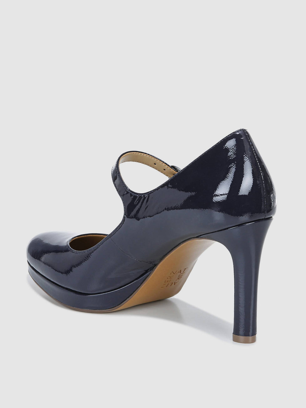 Navy Patent Mary Janes D4762