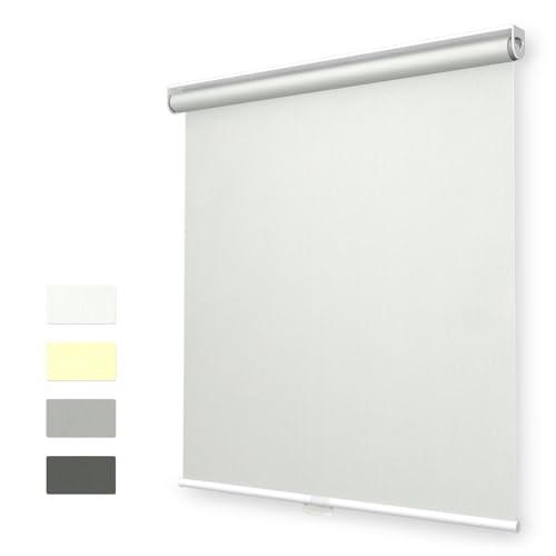 White Cordless Blackout Roller Blind H600666