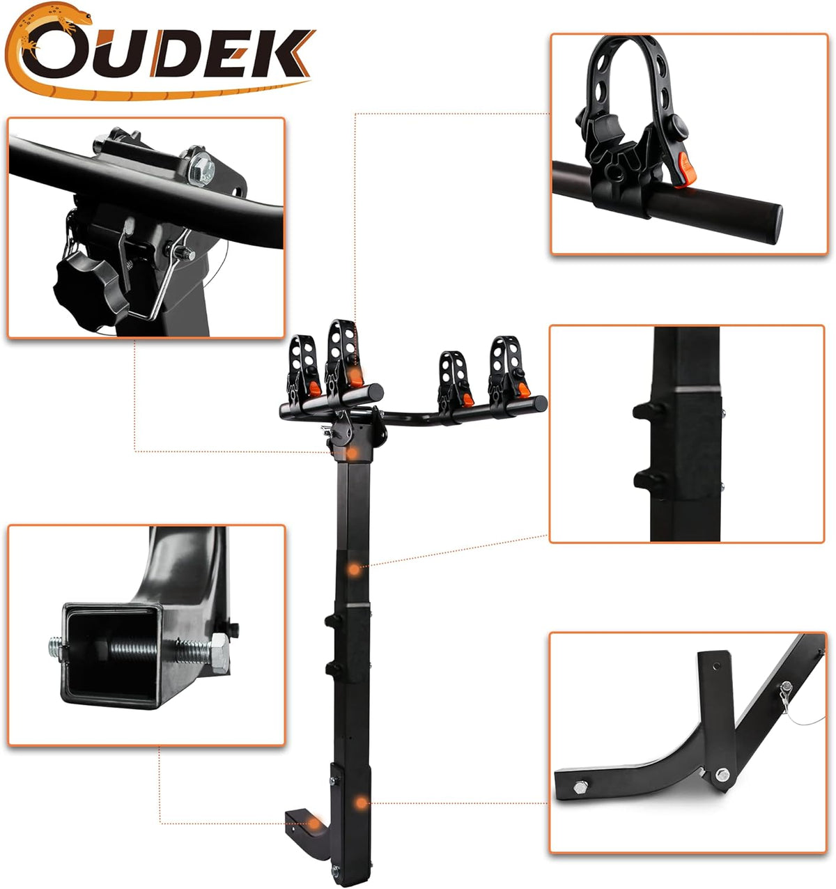 2-Bike Hitch Mount Carrier Rack F705837