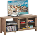 Wooden TV Stand with 2 Shelves and Cabinet C1116