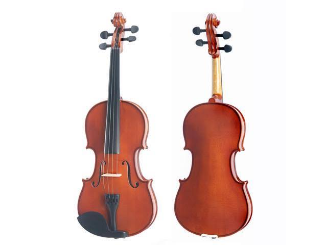 14-inch Solid Wood Viola with Case, Bow, Rosin, Bridge and Strings H97545