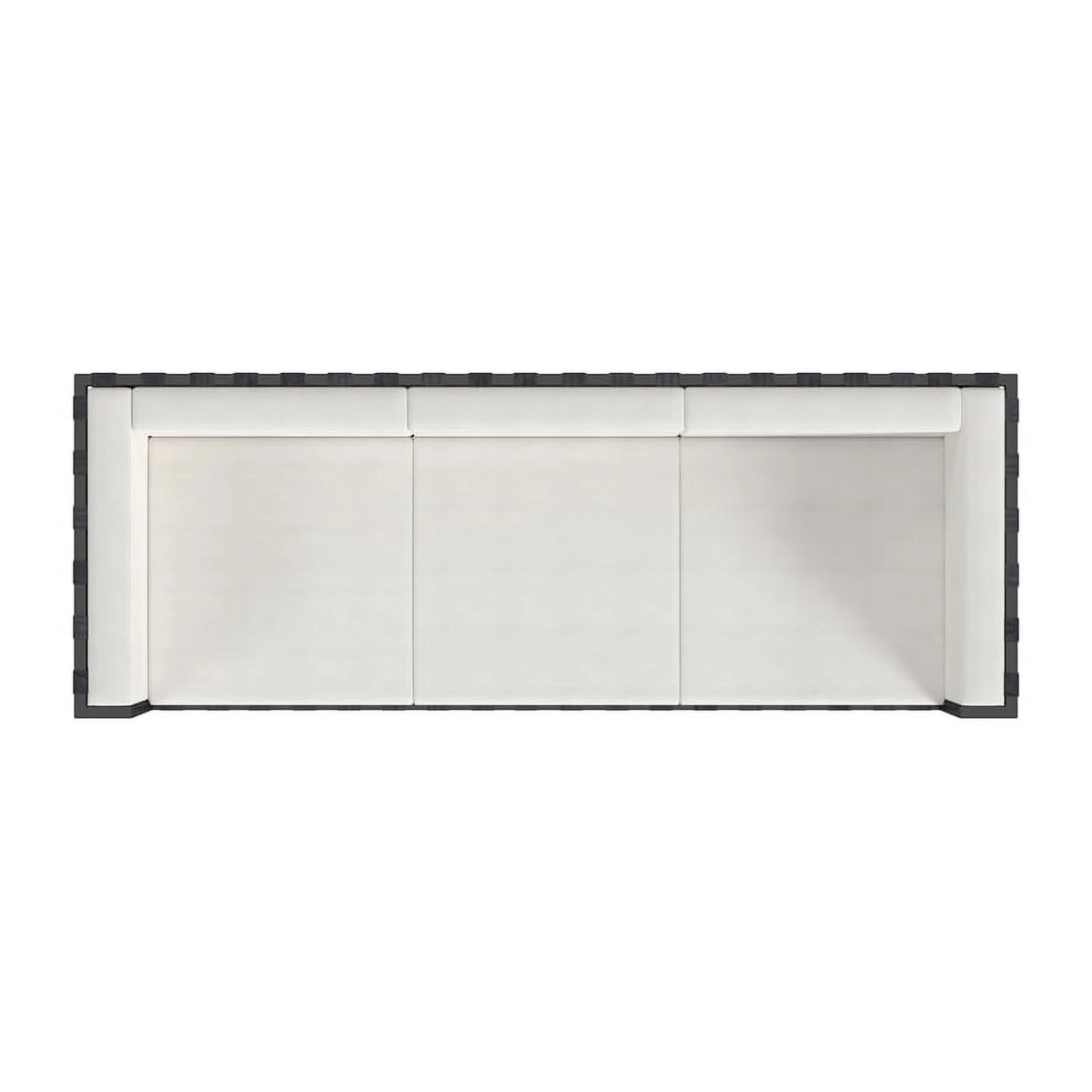 Black and White Outdoor Patio Sofa L40830