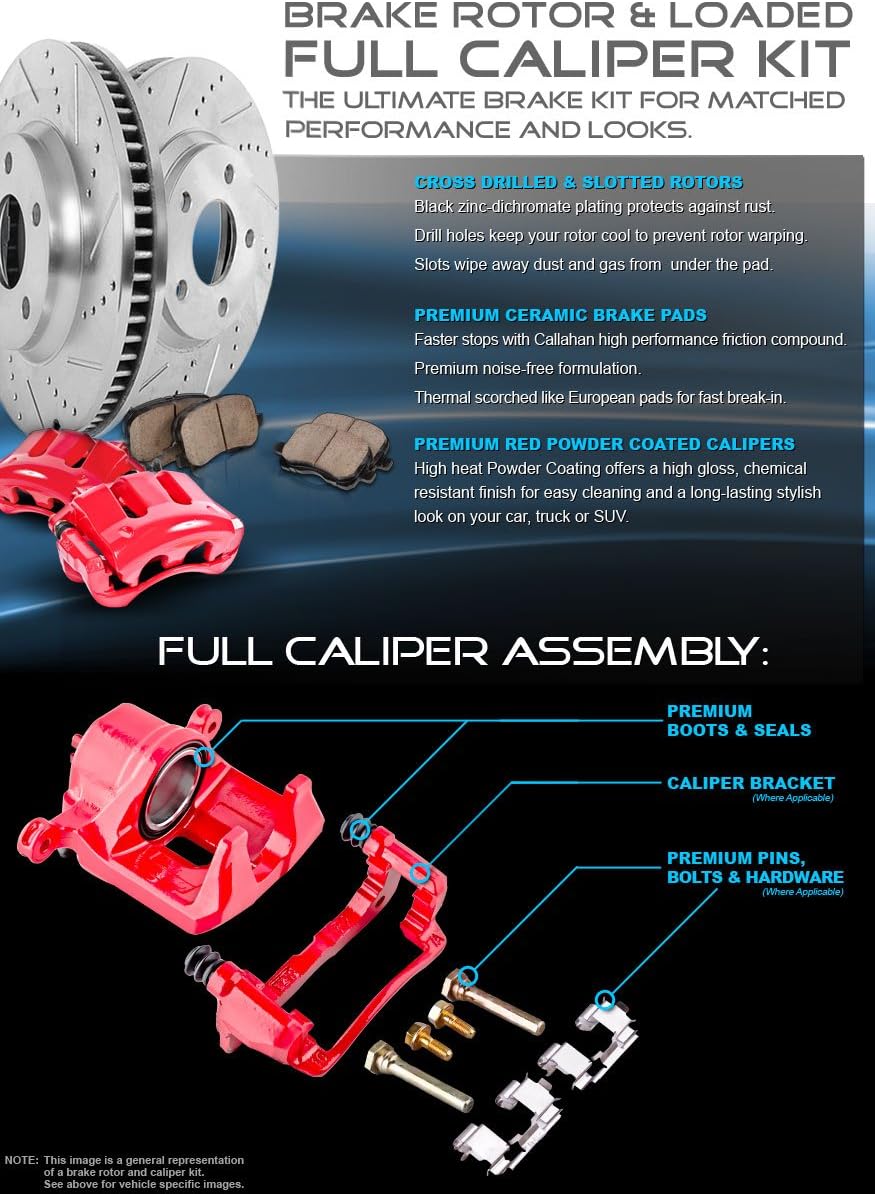8 Lug Brake Disc Rotors with Metallic Brake Pads L15358