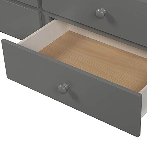 Twin Over Twin Wooden Bunk Bed with Trundle and 3 Storage Drawers H4701