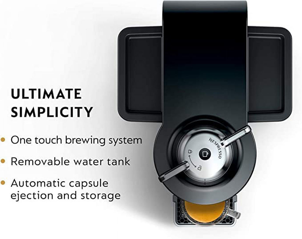 Piano Black Coffee Espresso Machine with Milk Frother D869
