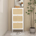 Natural Rattan Cabinet with 3 Flip Drawers D7682