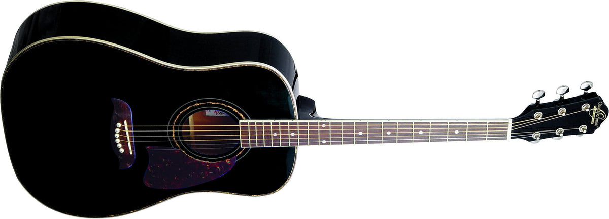 Black Dreadnought Acoustic Guitar O989177