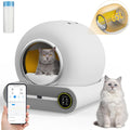 White Smart Self-Cleaning Litter Box 65L+9L Capacity A4193