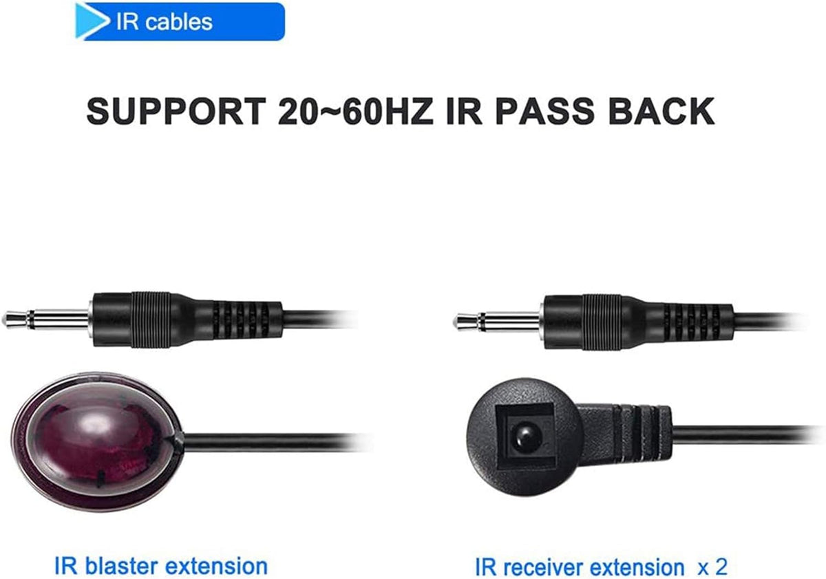 HDMI Extender 1080P 1x2 Splitter Over CAT6 Cable 40m with IR Remote Control I75734