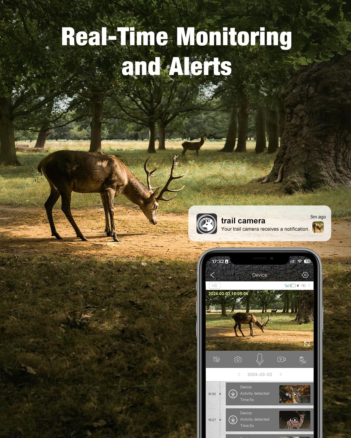 4G LTE Cellular Trail Camera with Solar Power L363