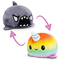Reversible Narwhal Plushie Pink Blue D84980
