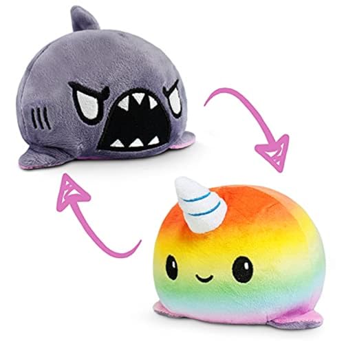Reversible Narwhal Plushie Pink Blue D84980