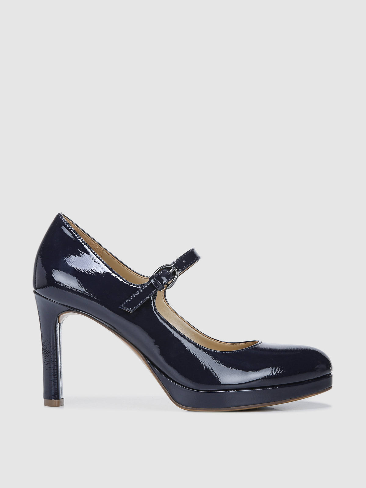 Navy Patent Mary Janes D4762