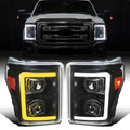 Black Dual Projector Headlights Assembly Pair N538725