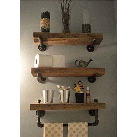 Industrial Pipe Wood Metal Shelving V122508