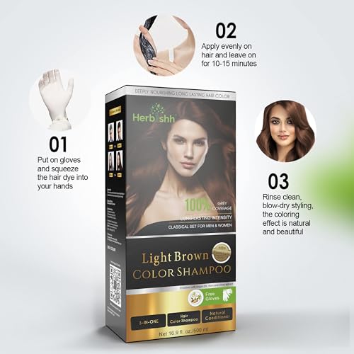 Dark Brown 500 Ml Hair Color Shampoo T47467