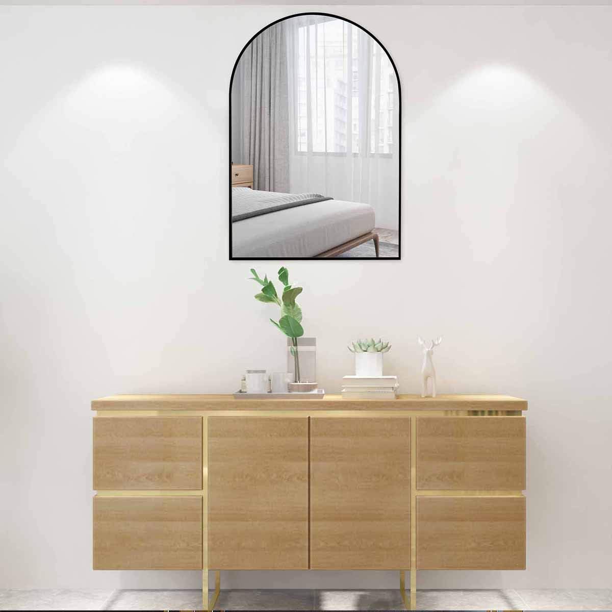 Black 24 x 36 Inch Wall Mounted Vanity Mirror S62984