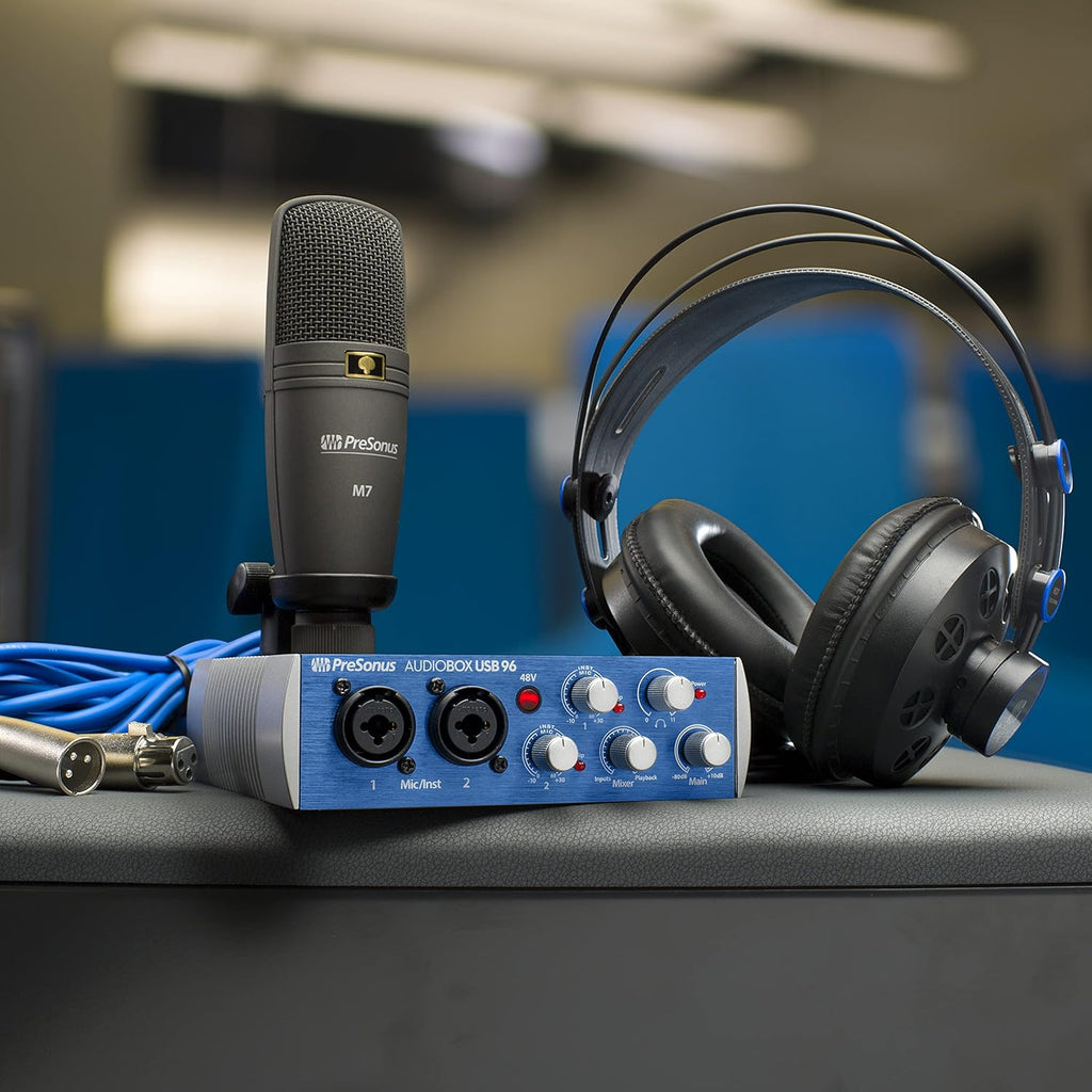 USB 2.0 Recording Bundle with Interface, Headphones, Microphone and Studio One software M735915