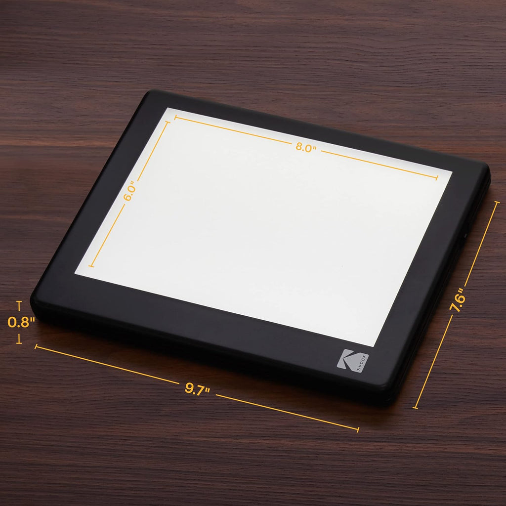 LED Light Box 8”x6” for Negatives, Slides & Films P173