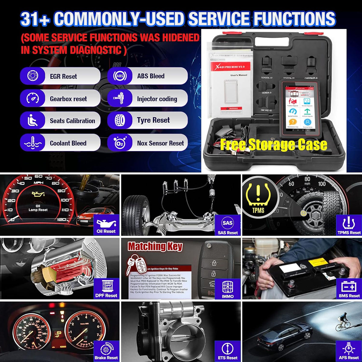 2022 Bidirectional Automotive Diagnostic Scanner C400