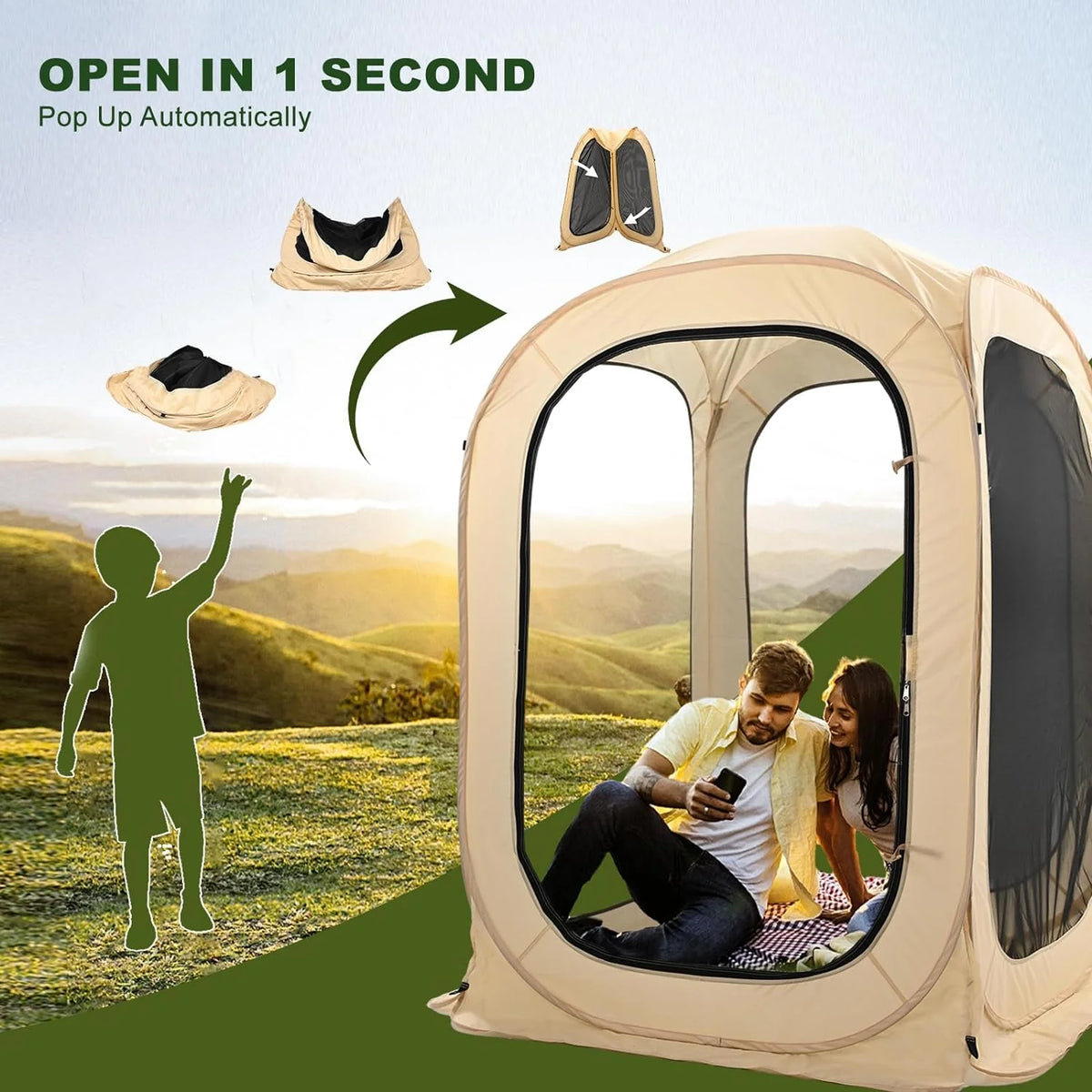 Outdoor Bubble Tent 1-6 Person I27554