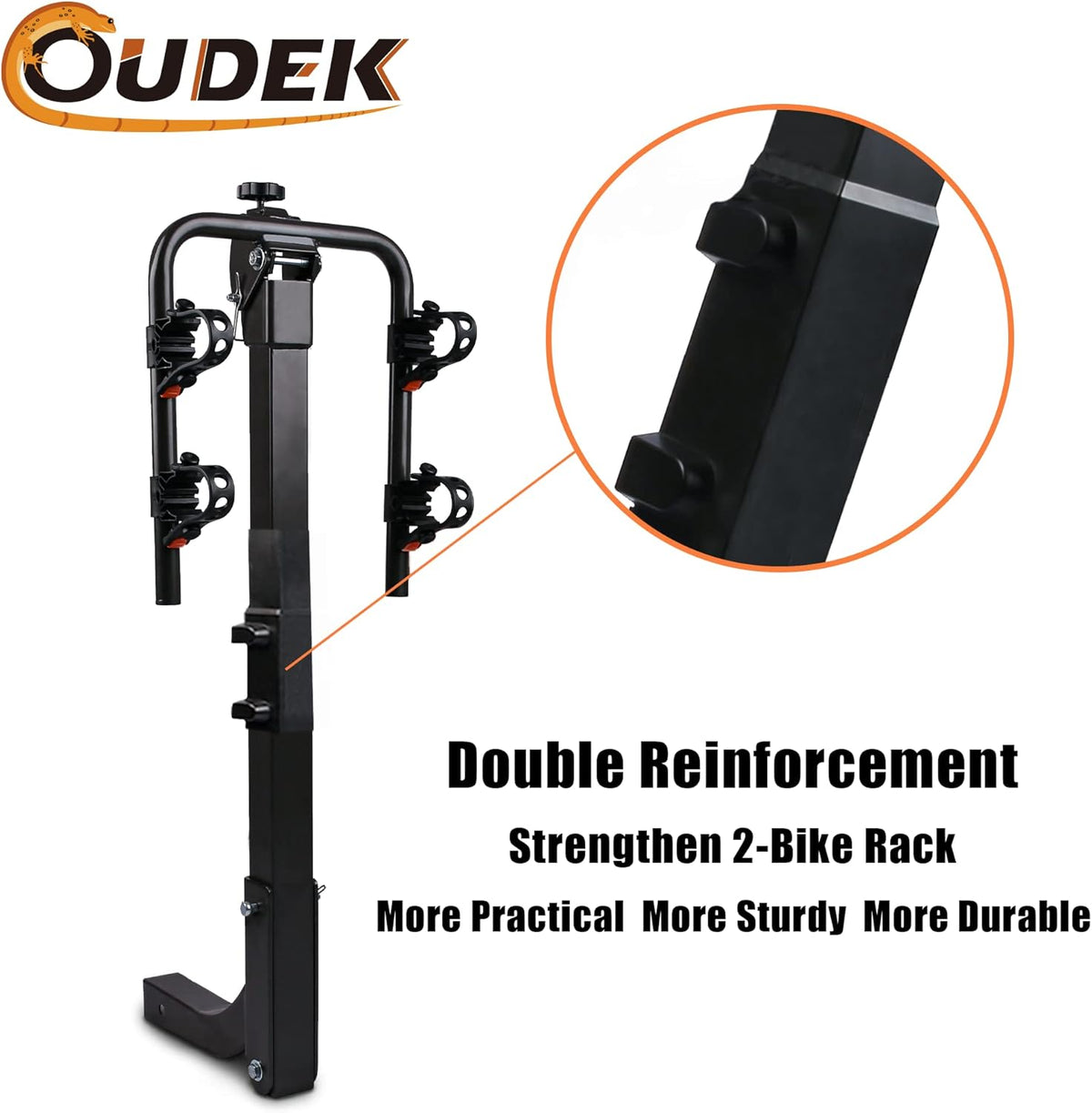 2-Bike Hitch Mount Carrier Rack F705837