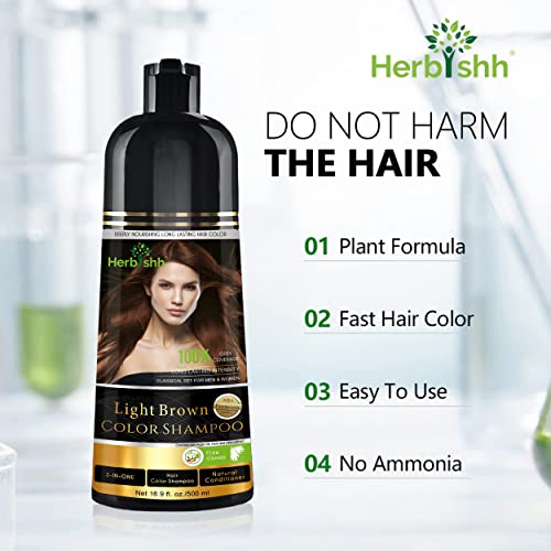 Dark Brown 500 Ml Hair Color Shampoo T47467