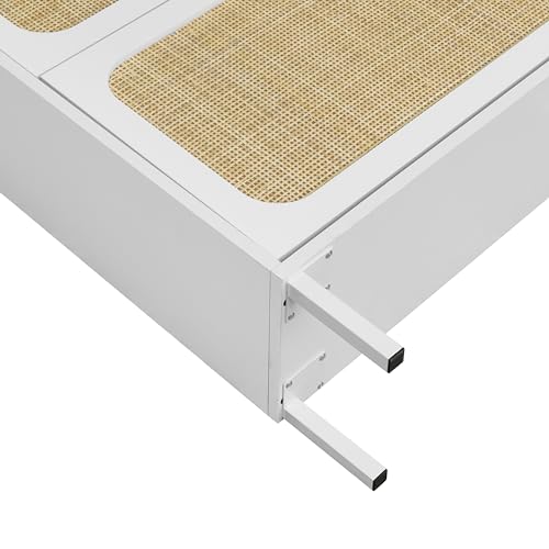 Natural Rattan Cabinet with 3 Flip Drawers D7682