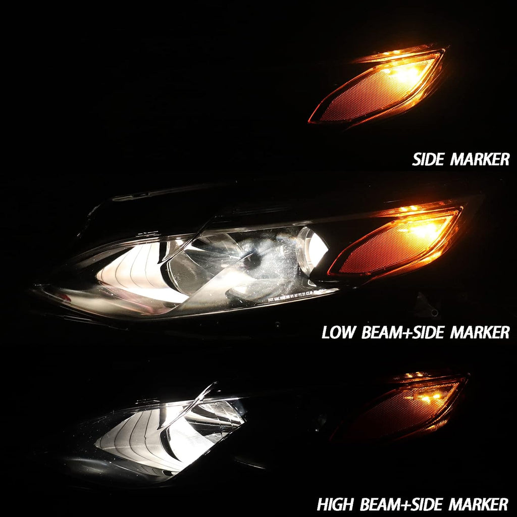 Headlights Assembly Driver Side Plastic Housing Polycarbonate Lens M686475