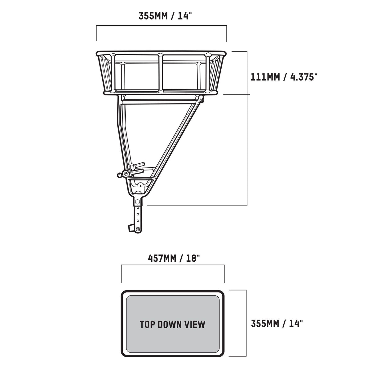 Black Bicycle Rack D9104