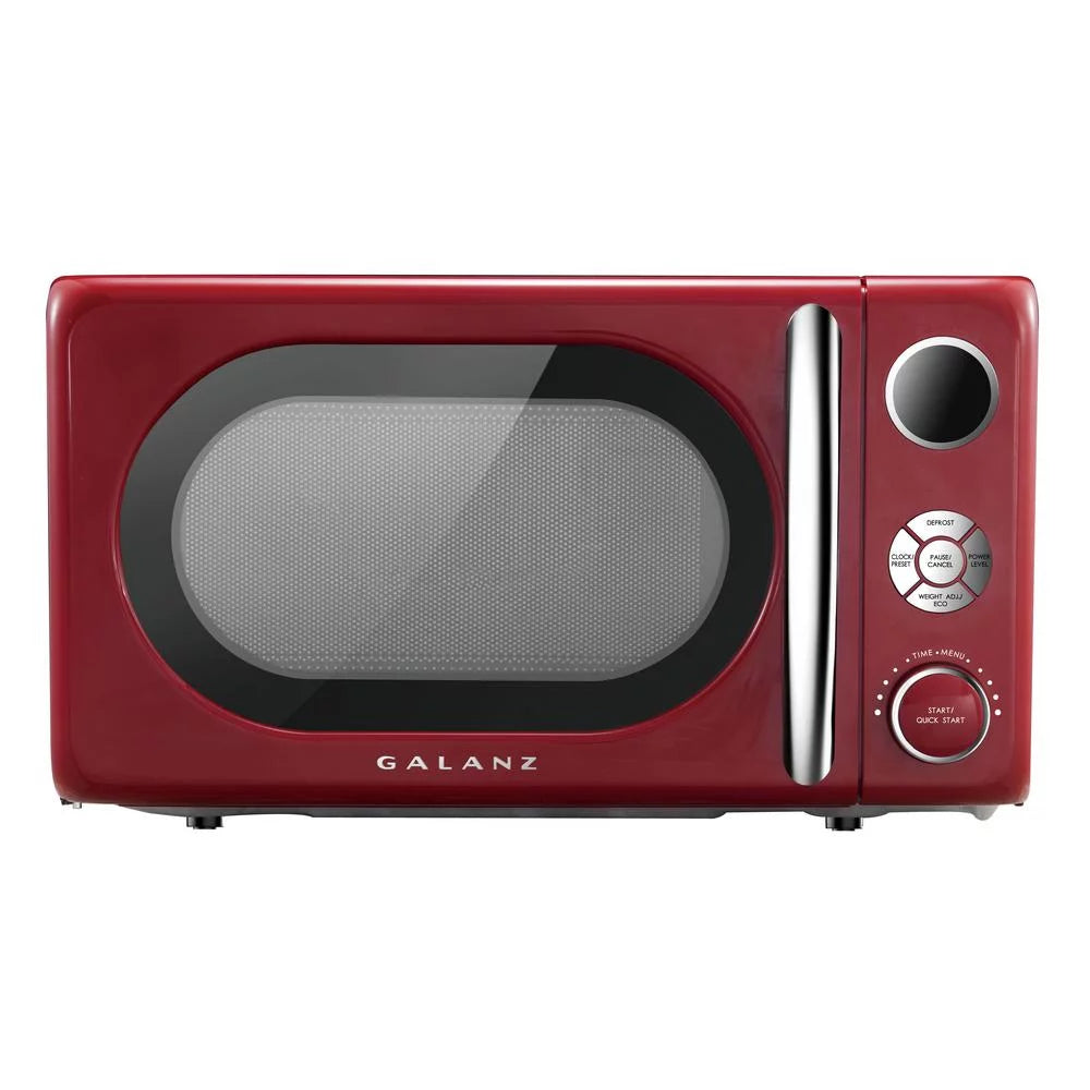 0.7 Cu ft Retro Countertop Microwave Oven, 700 Watts, Blue H848306