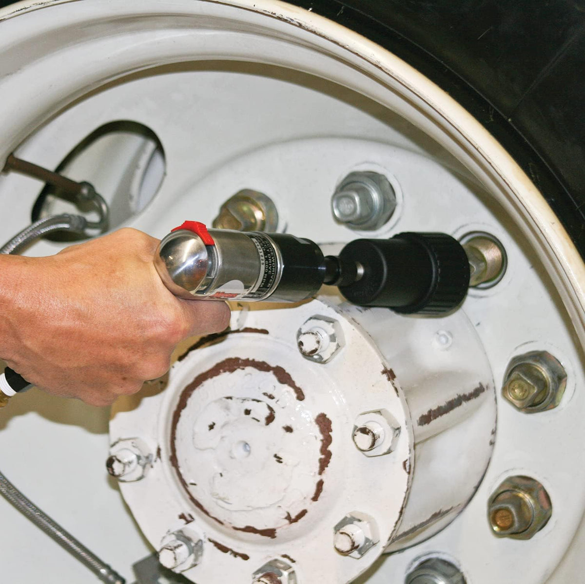 Wheel Nut & Stud Cleaning Kit with Air Tool and Brushes R9912