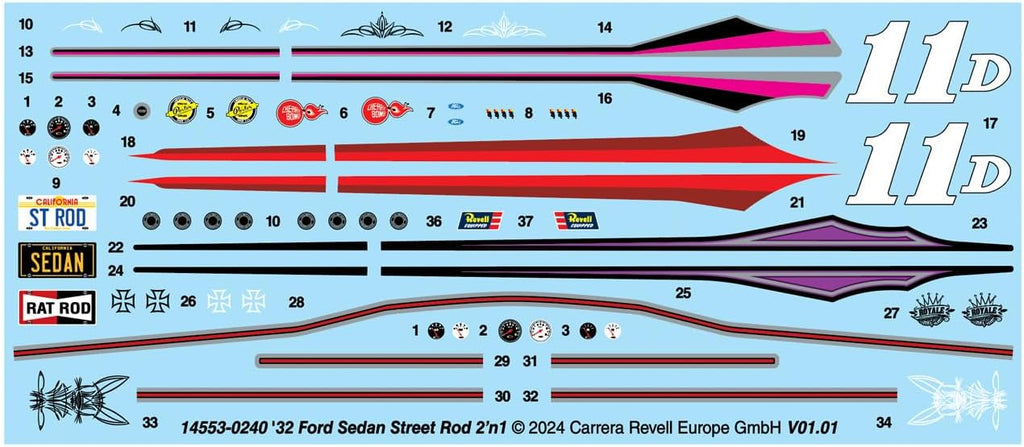 1:25 Scale 188-Piece Model Building Kit N881