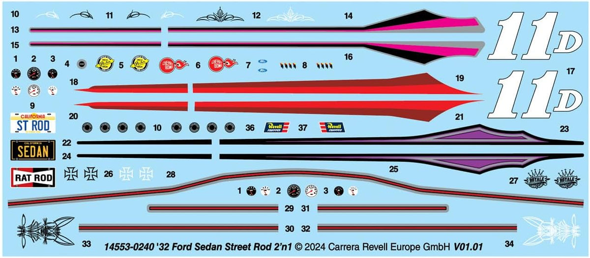 1:25 Scale 188-Piece Model Building Kit N881