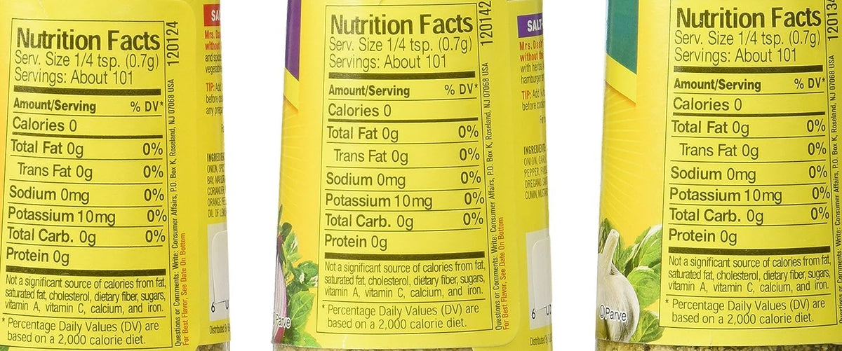 All Natural Salt-Free Seasoning Variety Pack 2.5 oz B17115