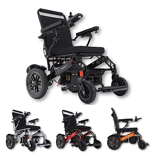 Lightweight Fold Electric Wheelchair (Blue, 17 Inches Seat Width) I1612