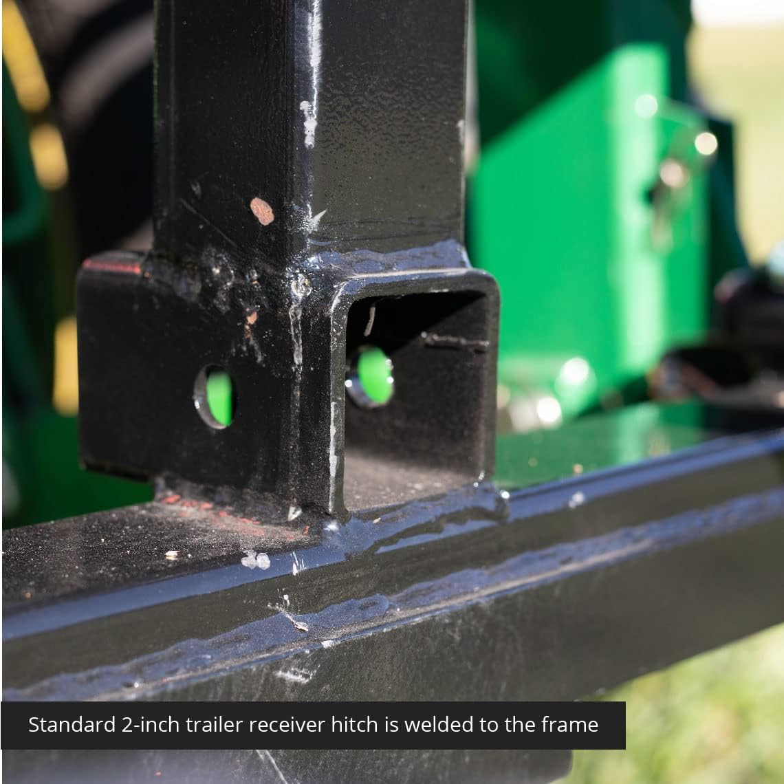 60-in Pallet Fork Hay Frame Attachment with Rack, Receiver Hitch Z81514