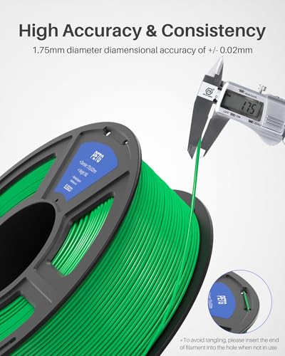 Black PETG Filament 1.75mm 2KG 2 Spool Y83711