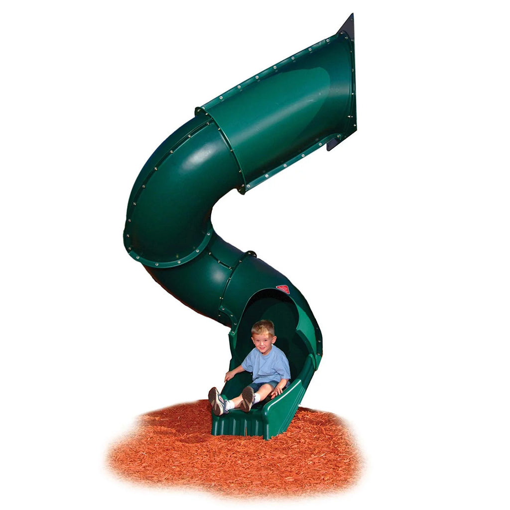 Green Plastic Turbo Tube Slide J6343