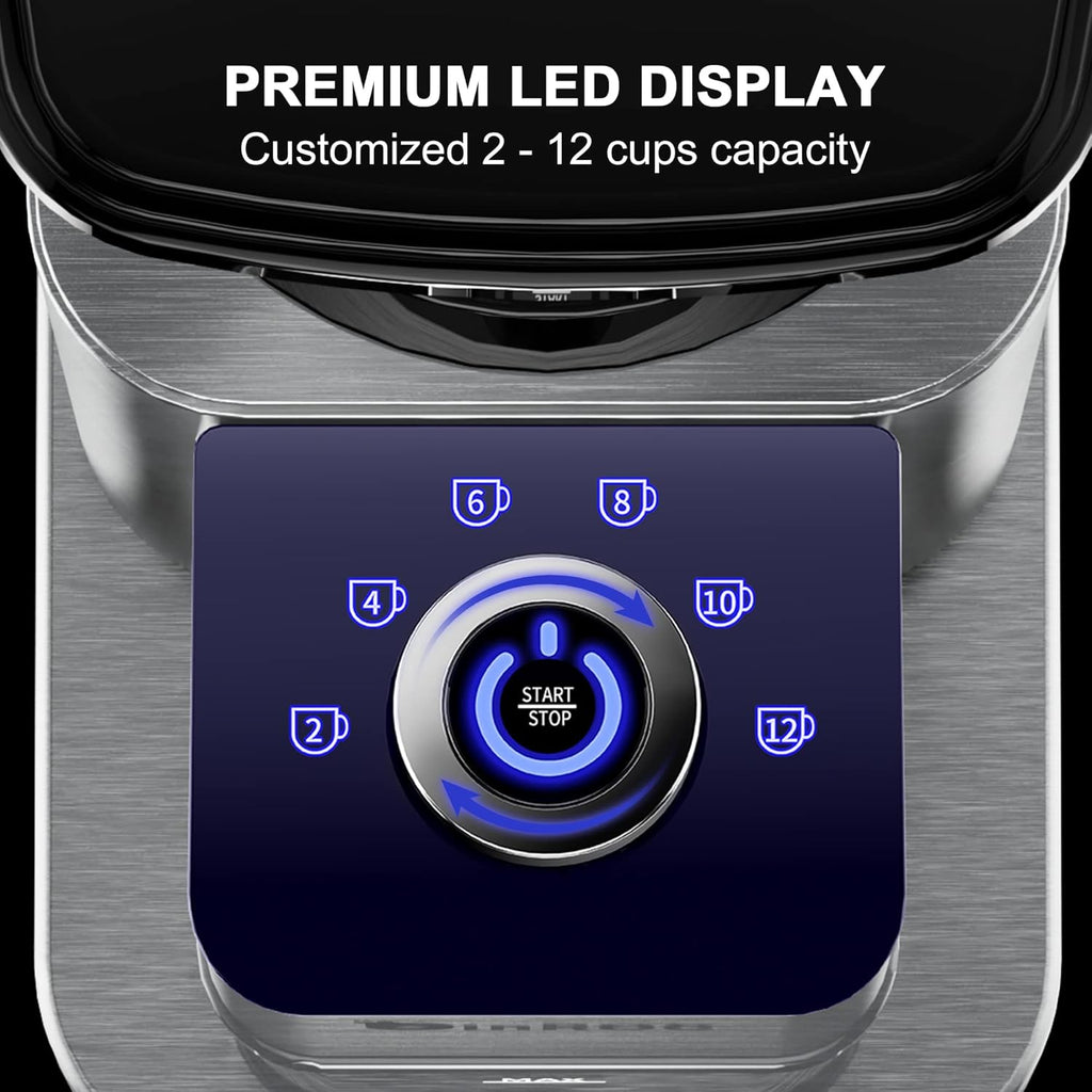 Conical Burr Coffee Grinder with 48 Grind Settings P102