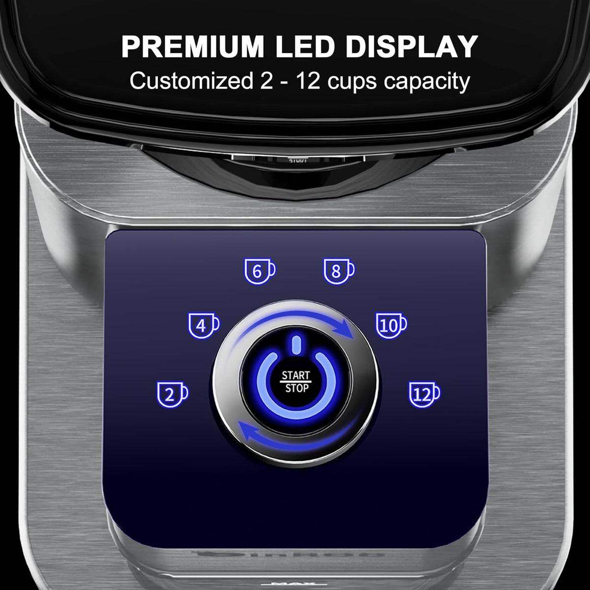Conical Burr Coffee Grinder with 48 Grind Settings P102