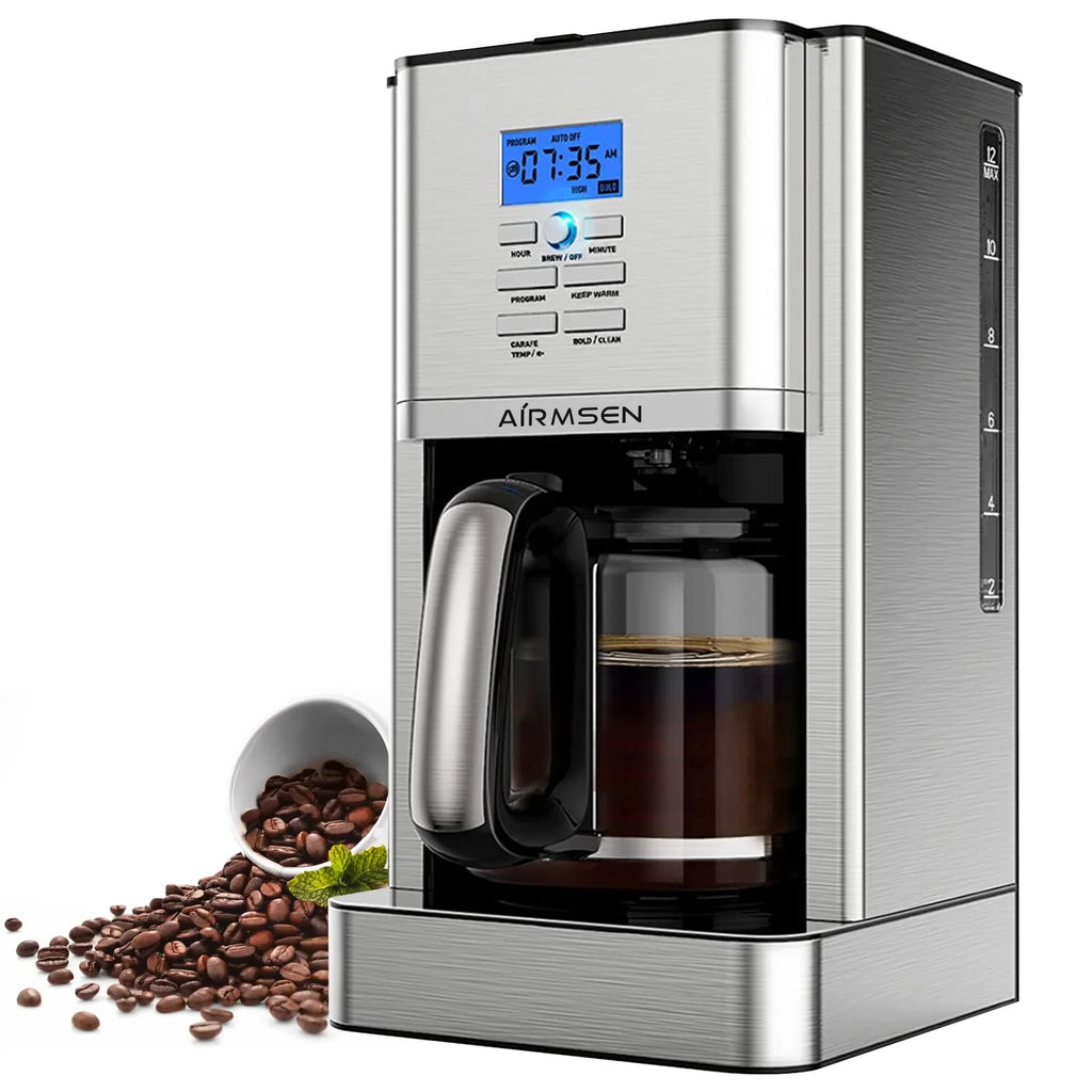 Stainless Steel 12 Cup Drip Coffee Maker C251