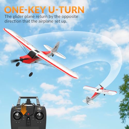 Red 500mm 4CH Remote Control Airplane with Prop Saver U385856