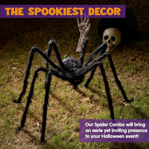9 Ft Halloween Spider Outdoor Decorations B9204