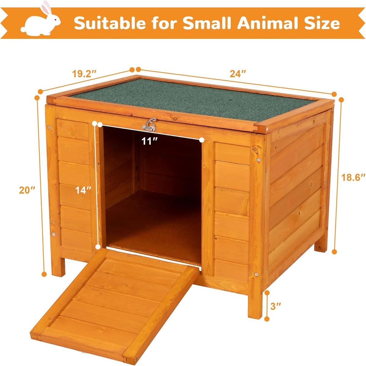 Natural Wooden Small Animal House P5119