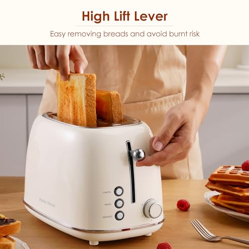 2 Slice Retro Stainless Steel Toaster with Extra Wide Slot A6166