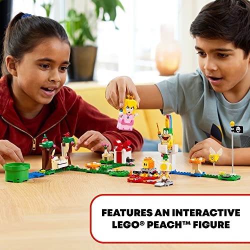 LEGO Super Mario Adventures with Peach Starter Course, Buildable Game, Toy with Interactive Figure, Yellow Toad & Lemmy, 71403 V5841